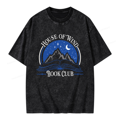 Pagewings House of Wind Book Club Unisex Washed T-shirt
