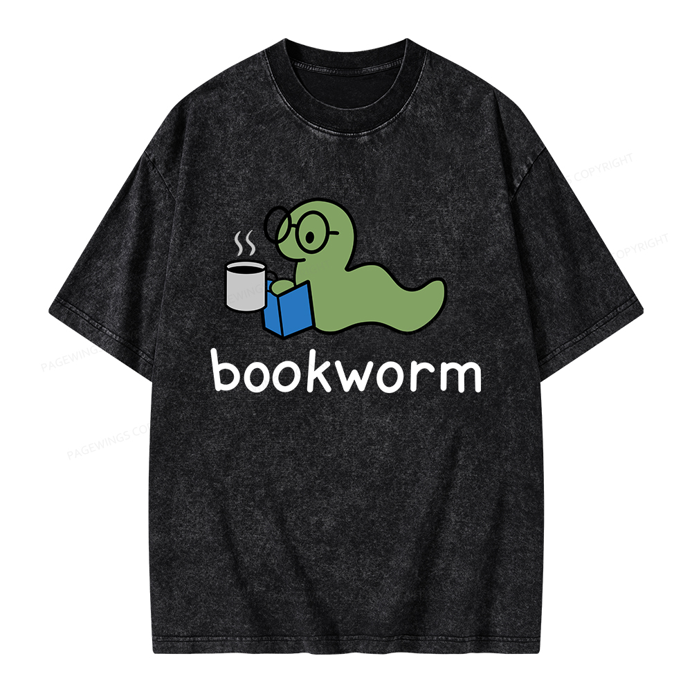 Pagewings Bookworm Unisex Washed T-shirt