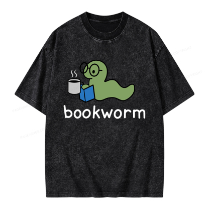 Pagewings Bookworm Unisex Washed T-shirt