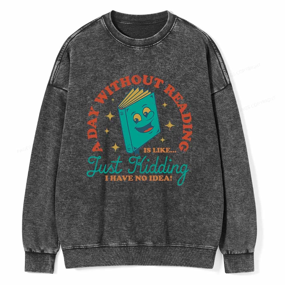 Pagewings Read Banned Books Skeleton Halloween Goth Protest T-Shirt Unisex Washed Sweatshirt-Pagewings sale