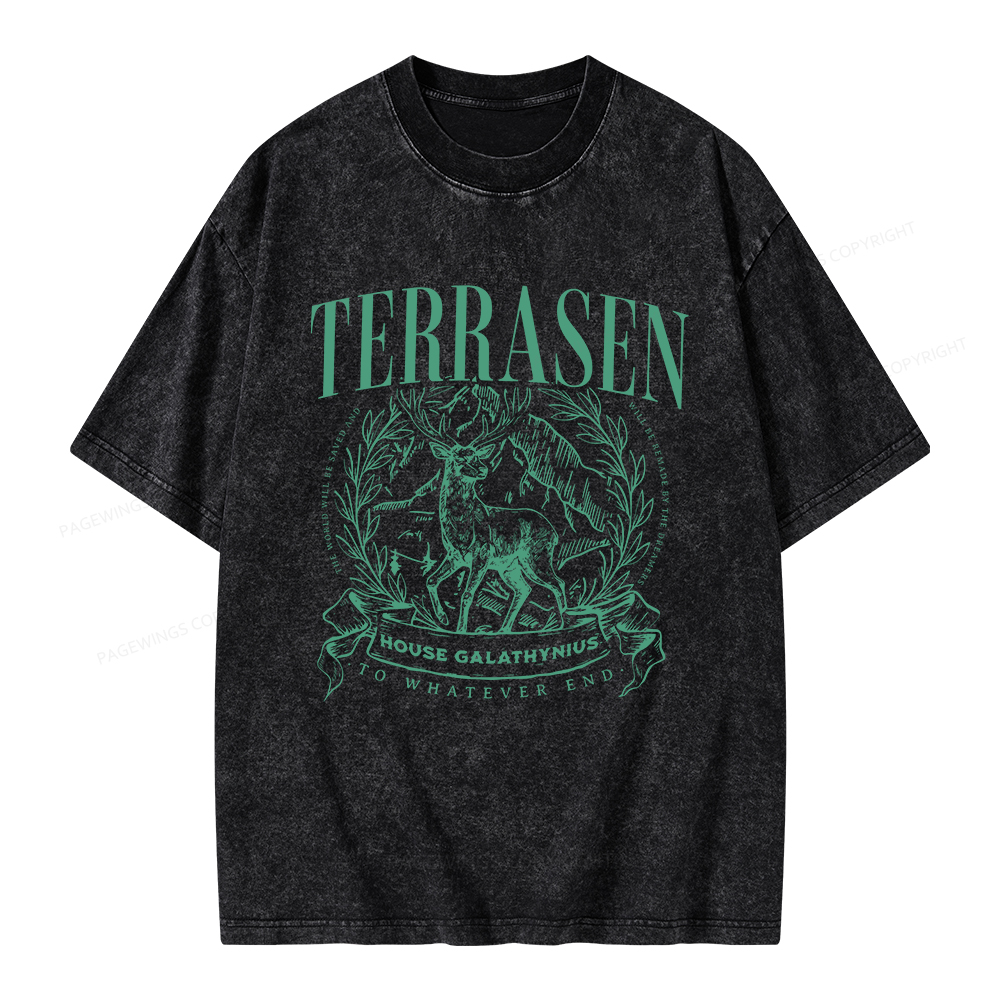 Pagewings Terrasen Unisex Washed T-shirt