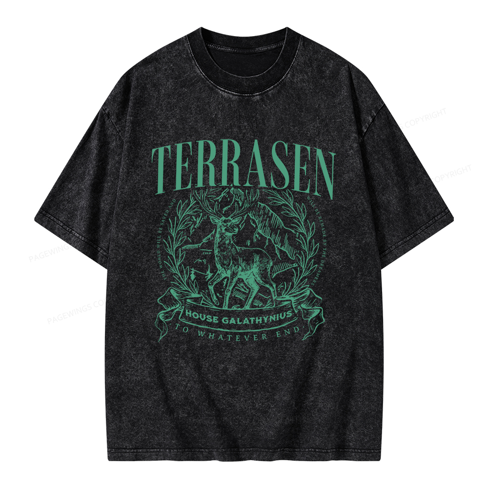 Pagewings Terrasen Unisex Washed T-shirt