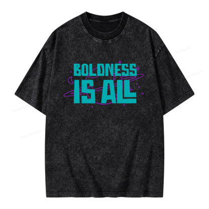 Pagewings Boldness Is All Unisex Washed T-shirt