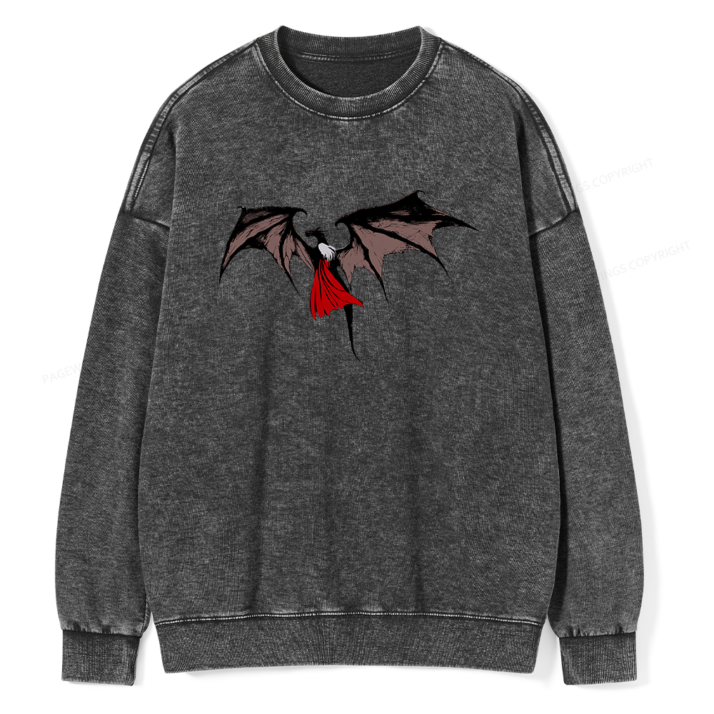 Pagewings Manon Blackbeak Unisex Washed Sweatshirt