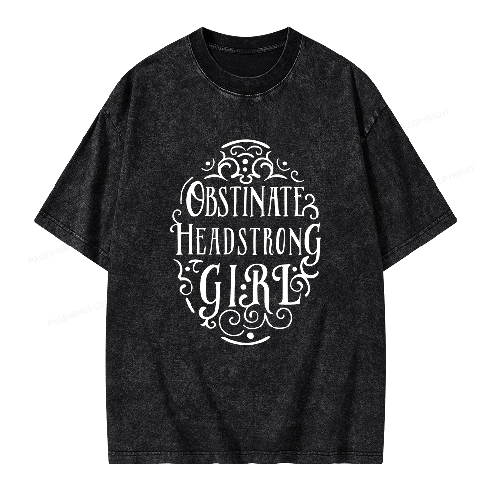 Pagewings Obstinate Unisex Washed T-shirt