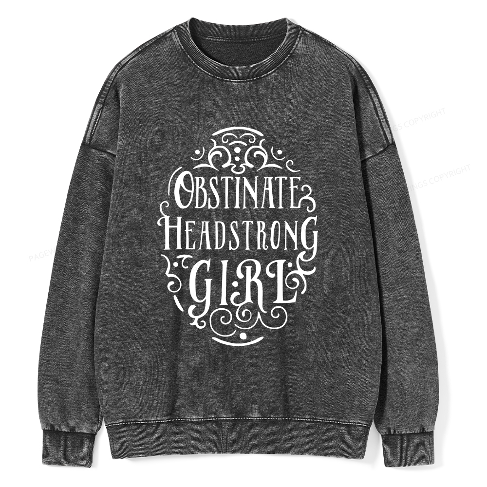 Pagewings Obstinate Unisex Washed Sweatshirt