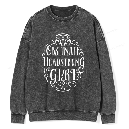 Pagewings Obstinate Unisex Washed Sweatshirt