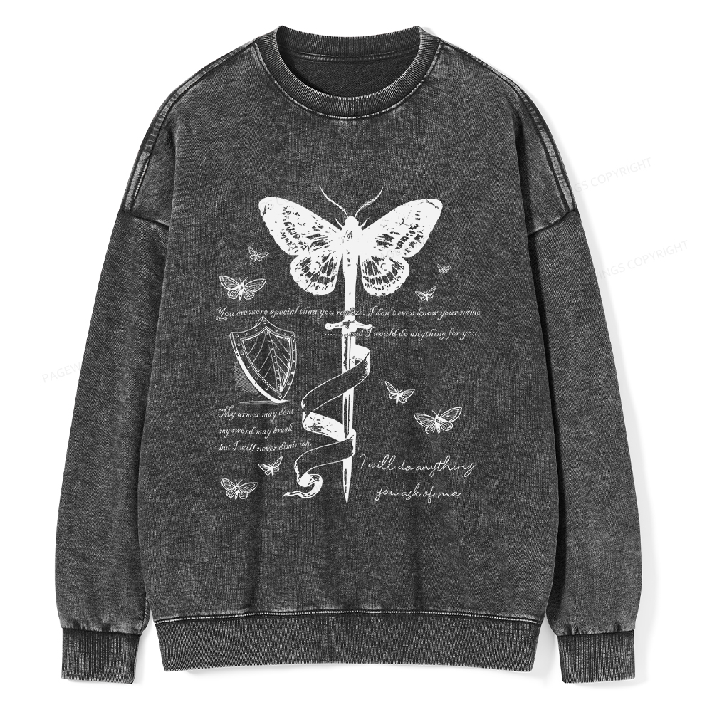 Pagewings Fantasy Reading  Unisex Washed Sweatshirt