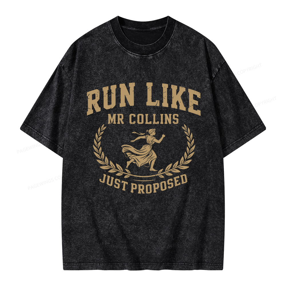 Pagewings Just Proposed Unisex Washed T-shirt