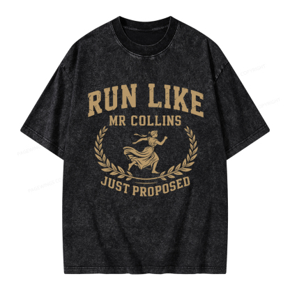 Pagewings Just Proposed Unisex Washed T-shirt