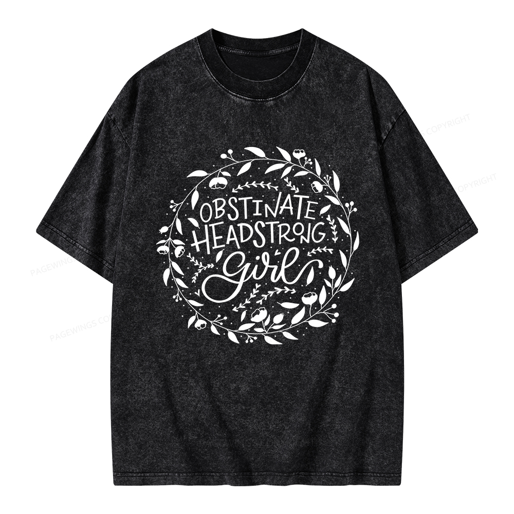 Pagewings Obstinate Unisex Washed T-shirt