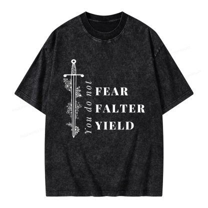 Pagewings You Do Not Yield Unisex Washed T-shirt