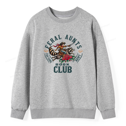 Pagewings Feral Aunt Social Book Club Unisex Classic Sweatshirt