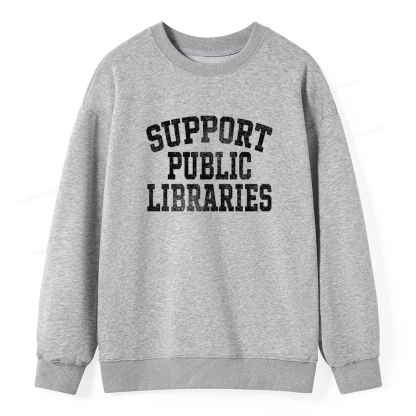 Pagewings Support Public Libraries Unisex Classic Sweatshirt