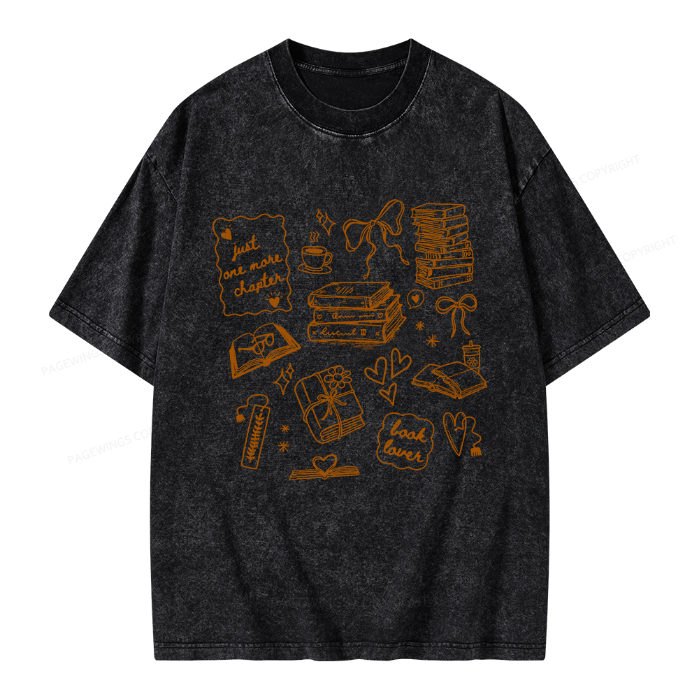 Pagewings Book Lover Unisex Washed T-shirt