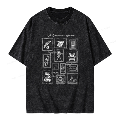 Pagewings Crispian's Stamp Unisex Washed T-shirt
