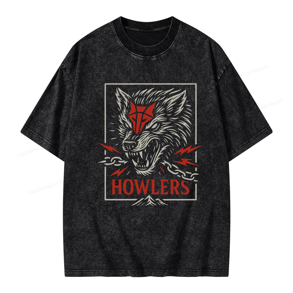 Pagewings Howlers Unisex Washed T-shirt
