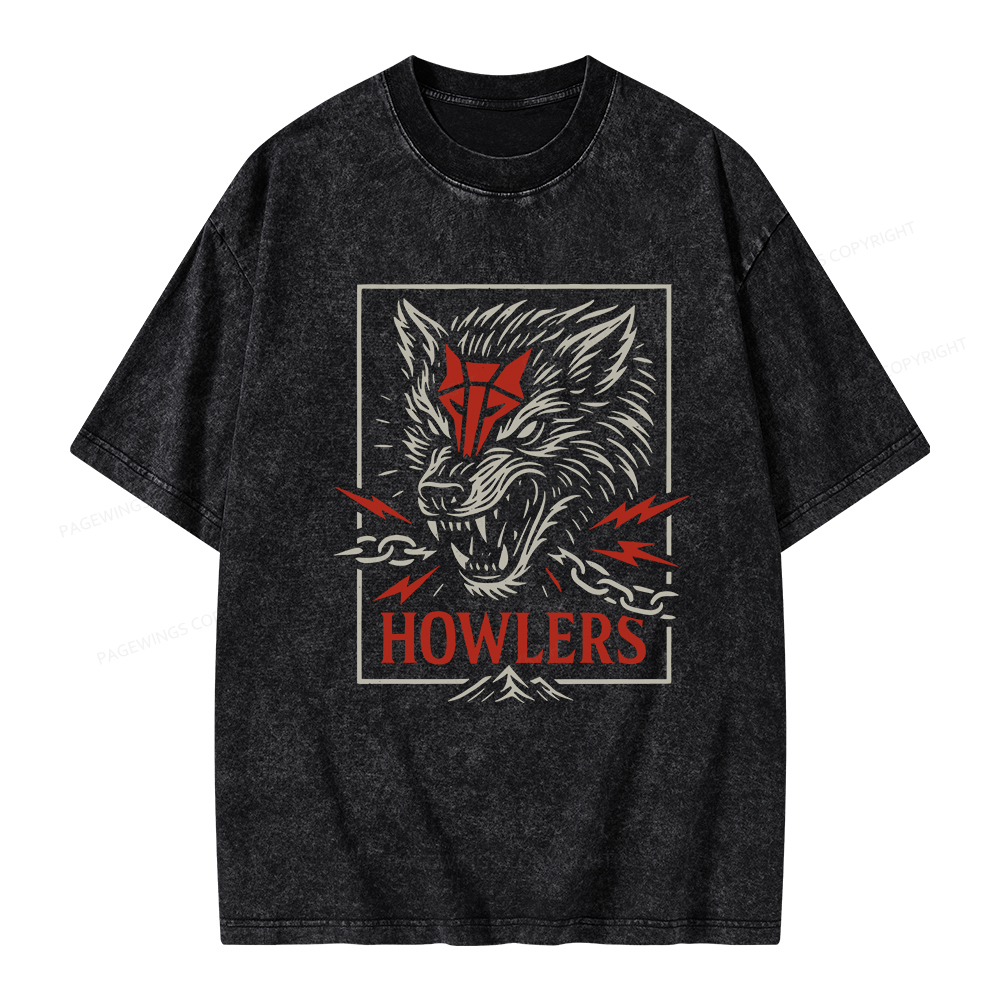Pagewings Howlers Unisex Washed T-shirt