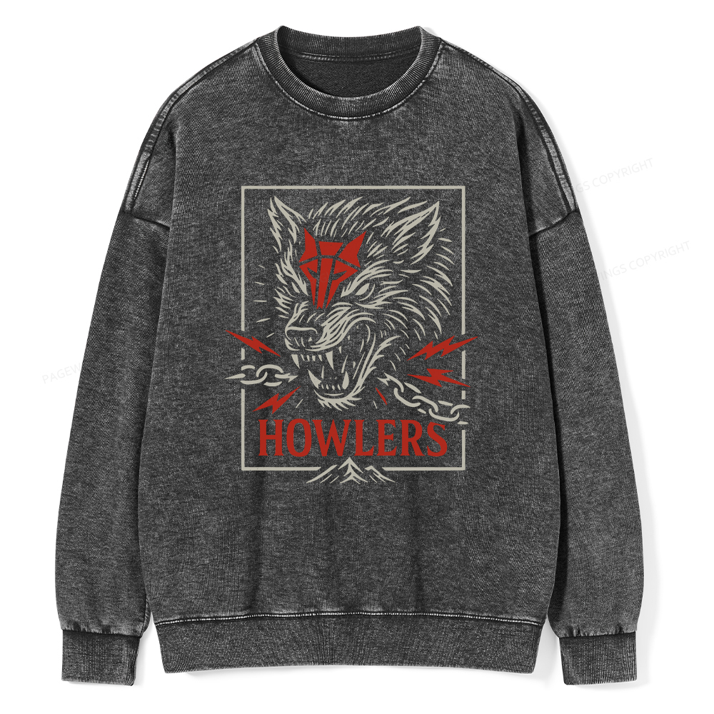 Pagewings Howlers Unisex Washed Sweatshirt