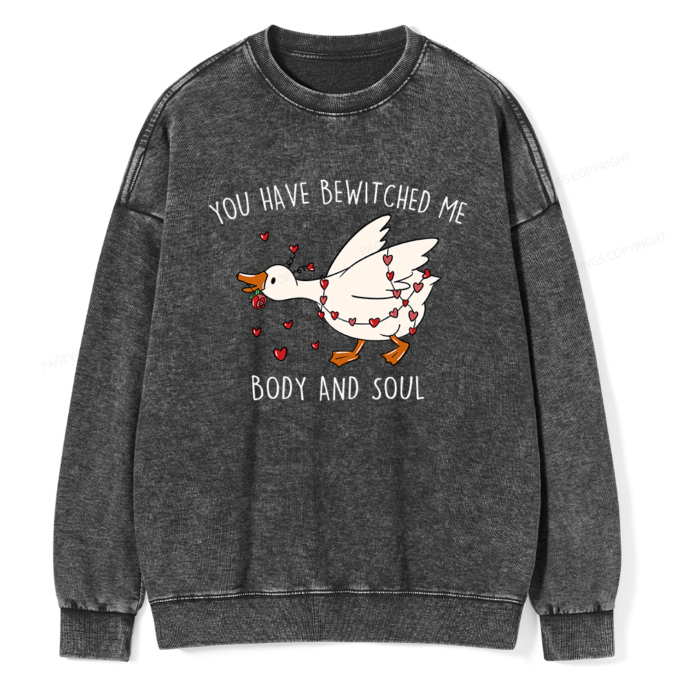 Pagewings You Have Bewitched Me Body And Soul Unisex Washed Sweatshirt