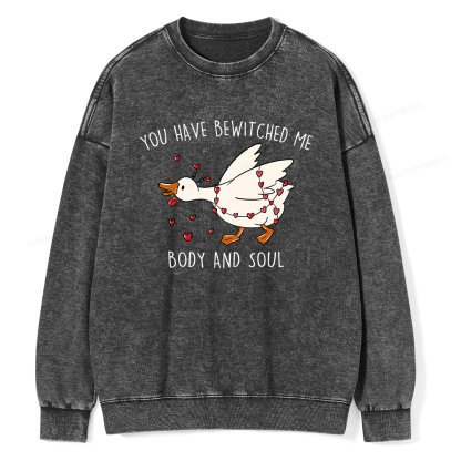 Pagewings You Have Bewitched Me Body And Soul Unisex Washed Sweatshirt