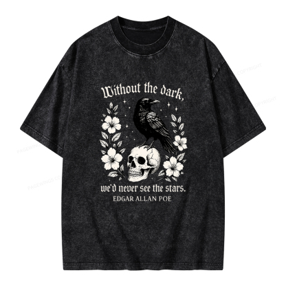 Pagewings Without The Dark Unisex Washed T-shirt