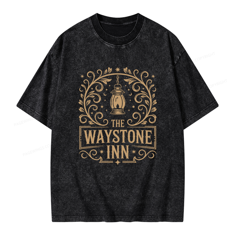 Pagewings The Waystone Inn Unisex Washed T-shirt