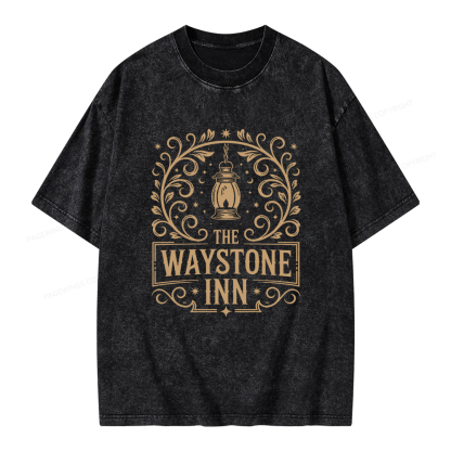 Pagewings The Waystone Inn Unisex Washed T-shirt