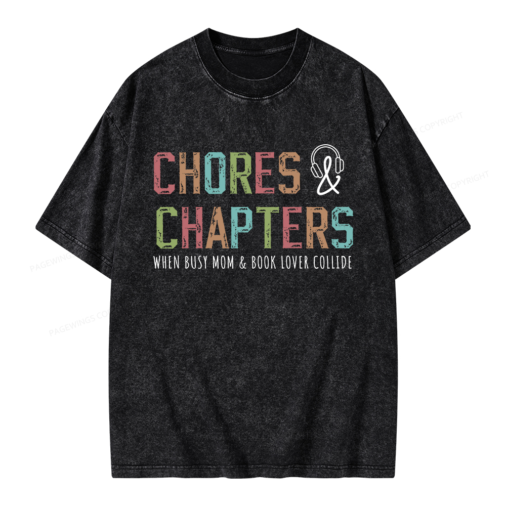 Pagewings Audiobook Lover Unisex Washed T-shirt