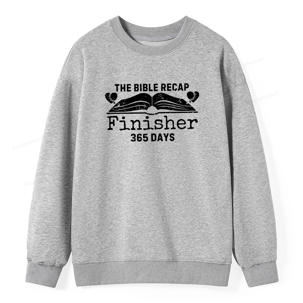Pagewings The Bible Recap Finisher 365 Days Unisex Classic Sweatshirt