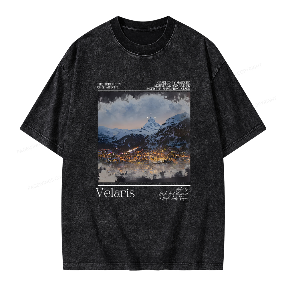 Pagewings Velaris Unisex Washed T-shirt