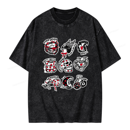 Pagewings Fantasy Bookish Unisex Washed T-shirt