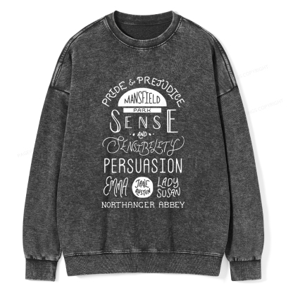 Pagewings By A Lady Unisex Washed Sweatshirt