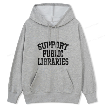 Pagewings Support Public Libraries Unisex Classic Hoodie