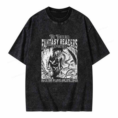 Pagewings Fantasy Reader Shirt Unisex Washed T-shirt