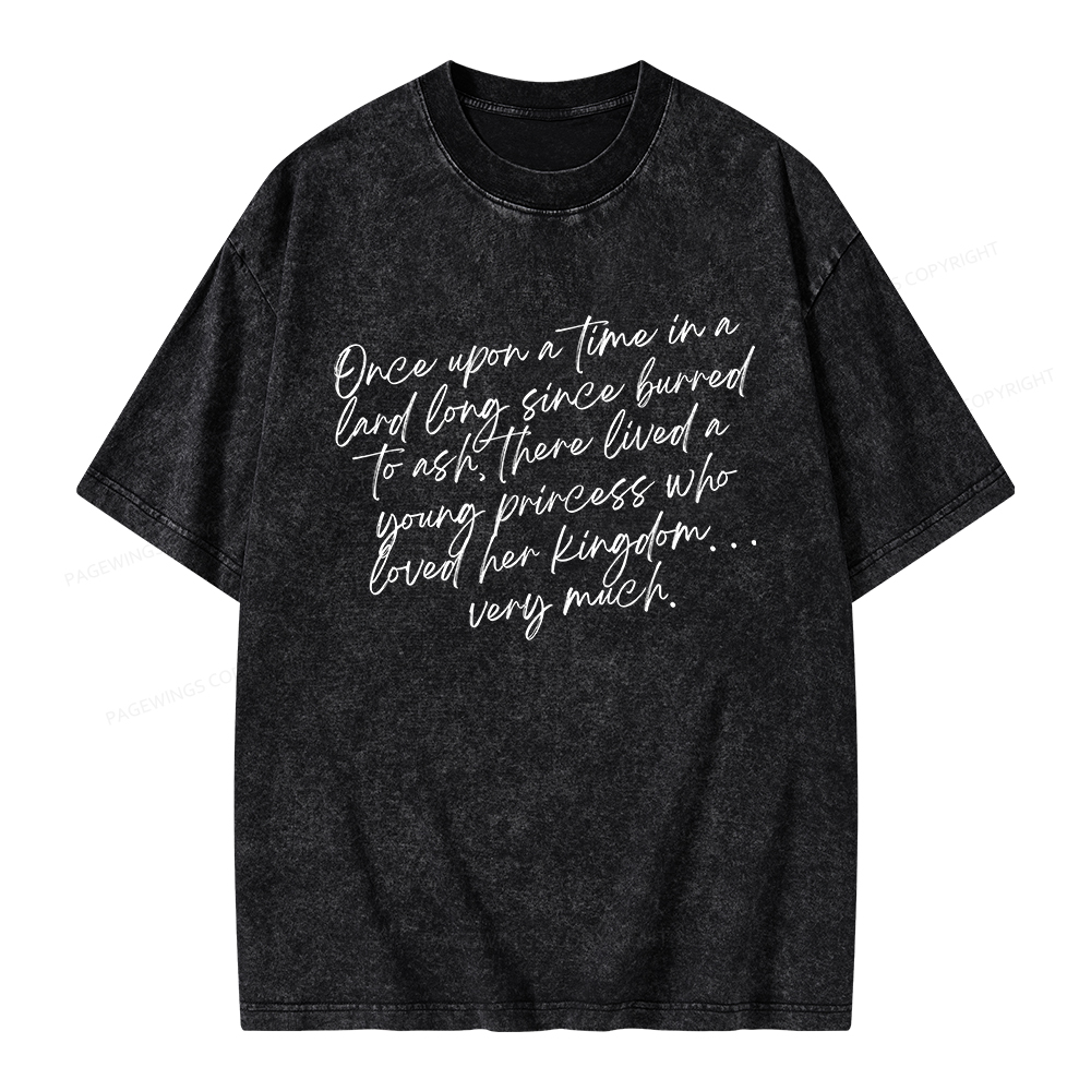 Pagewings Once Upon A Time Unisex Washed T-shirt