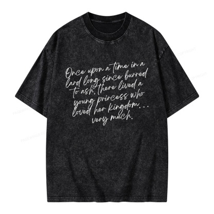 Pagewings Once Upon A Time Unisex Washed T-shirt