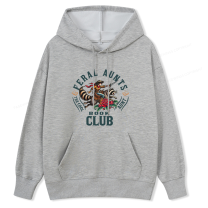 Pagewings Feral Aunt Social Book Club Unisex Classic Hoodie