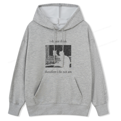 Pagewings I Do Not Think Therefore I Do Not Am Unisex Classic Hoodie