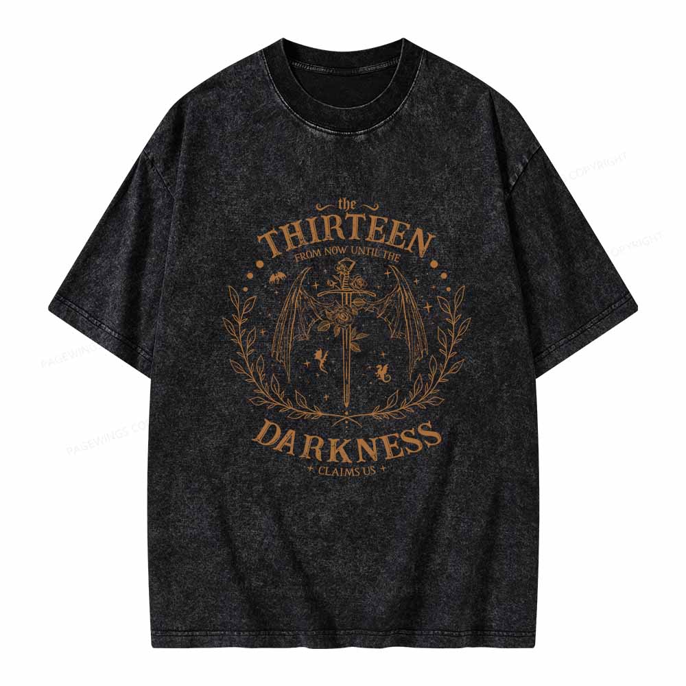 Pagewings The Thirteen Throne Of Glass Unisex Washed T-shirt