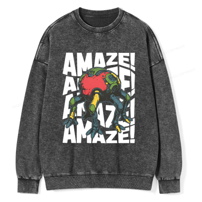 Pagewings Amaze Unisex Washed Sweatshirt