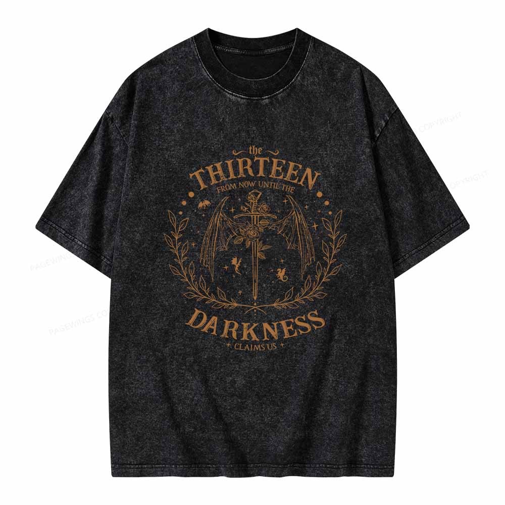 Pagewings The Thirteen Throne Of Glass Unisex Washed T-shirt