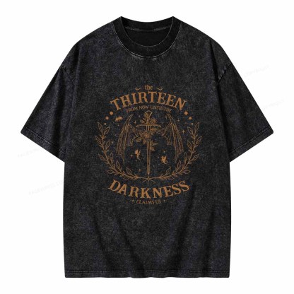 Pagewings The Thirteen Throne Of Glass Unisex Washed T-shirt
