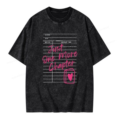 Pagewings One More Chapter Unisex Washed T-shirt