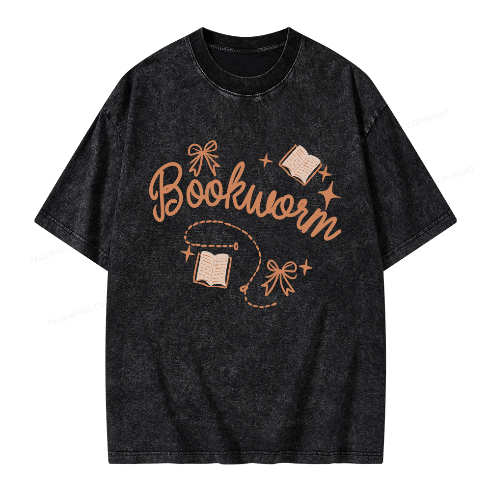 Pagewings Bookworm Unisex Washed T-shirt