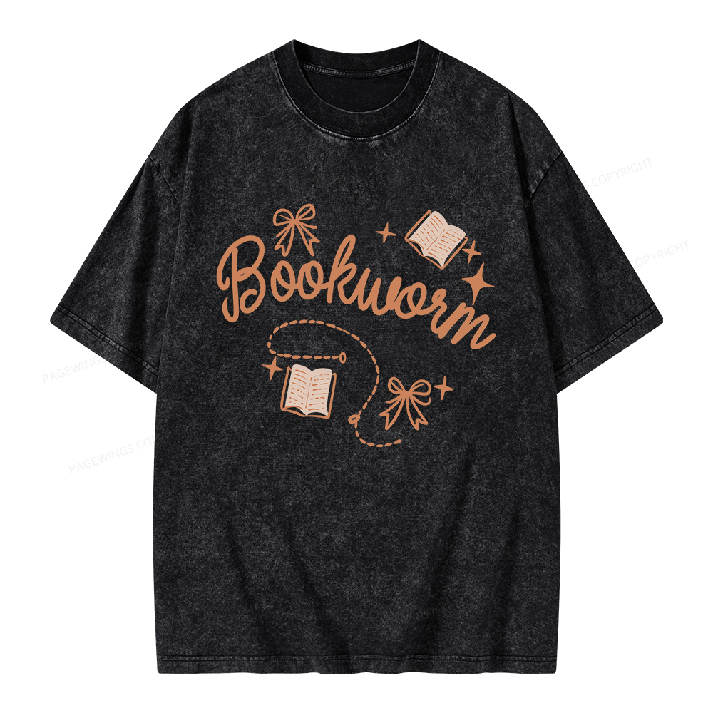 Pagewings Bookworm Unisex Washed T-shirt