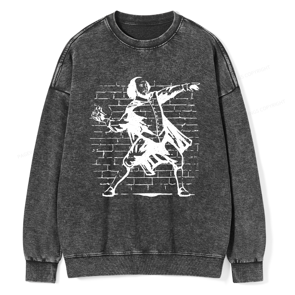 Pagewings The Poet Unisex Washed Sweatshirt