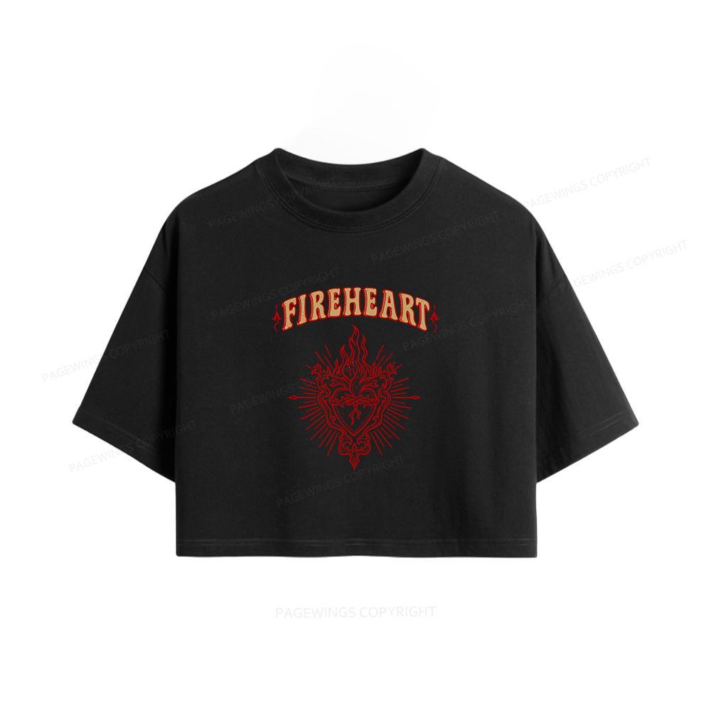 Pagewings Fireheart Women Crop Tops