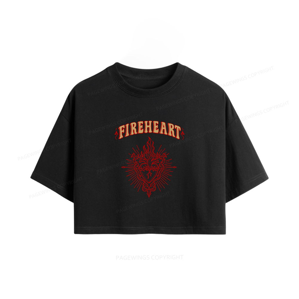 Pagewings Fireheart Women Crop Tops