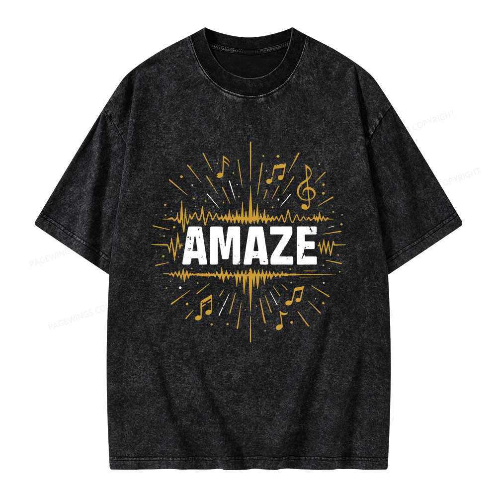 Pagewings Amaze Unisex Washed T-shirt